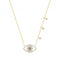 9ct Yellow Gold Zirconia Evil Eye Necklet NK392Acotis Gold JewelleryNK392