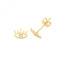9ct Yellow Gold Zirconia Evil Eye Stud Earrings ES1607Acotis Gold JewelleryES1607