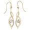 9ct Yellow Gold Zirconia Fish Hook Drop Earrings ES537Acotis Gold JewelleryES537