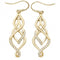 9ct Yellow Gold Zirconia Fish Hook Drop Earrings ES538Acotis Gold JewelleryES538