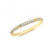 9ct Yellow Gold Zirconia Half Eternity Ring RN963Acotis Gold JewelleryRN963/J