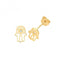 9ct Yellow Gold Zirconia Hamsa Stud Earrings ES1604Acotis Gold JewelleryES1604
