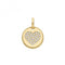 9ct Yellow Gold Zirconia Heart Charm PN1147Acotis Gold JewelleryPN1147