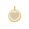 9ct Yellow Gold Zirconia Heart Charm PN1148Acotis Gold JewelleryPN1148