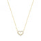 9ct Yellow Gold Zirconia Heart Necklet NK376Acotis Gold JewelleryNK376