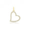 9ct Yellow Gold Zirconia Heart Pendant PN1311Acotis Gold JewelleryPN1311
