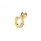 9ct Yellow Gold Zirconia Horseshoe Cartilage 6mm Post Stud ES1938Acotis Gold JewelleryES1938