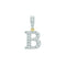 9ct Yellow Gold Zirconia Initial Pendant PN801/BAcotis Gold JewelleryPN801/B
