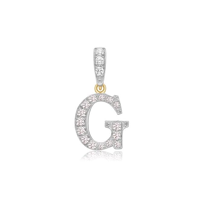 9ct Yellow Gold Zirconia Initial Pendant PN801/GAcotis Gold JewelleryPN801/G