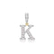 9ct Yellow Gold Zirconia Initial Pendant PN801/KAcotis Gold JewelleryPN801/K
