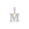 9ct Yellow Gold Zirconia Initial Pendant PN801/MAcotis Gold JewelleryPN801/M