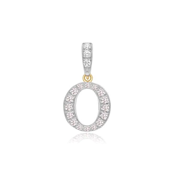 9ct Yellow Gold Zirconia Initial Pendant PN801/OAcotis Gold JewelleryPN801/O