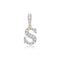 9ct Yellow Gold Zirconia Initial Pendant PN801/SAcotis Gold JewelleryPN801/S
