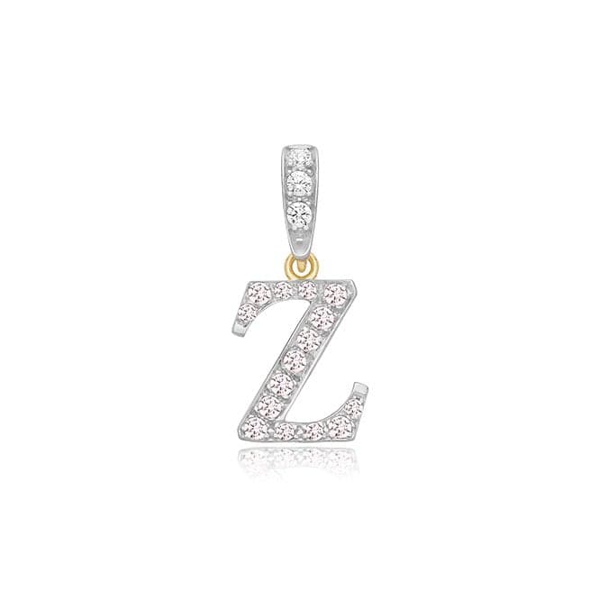 9ct Yellow Gold Zirconia Initial Pendant PN801/ZAcotis Gold JewelleryPN801/Z