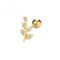 9ct Yellow Gold Zirconia Leaf Cartilage 6mm Post Stud ES978Acotis Gold JewelleryES978