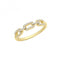 9ct Yellow Gold Zirconia Link Ring RN949Acotis Gold JewelleryRN949/L