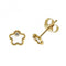 9ct Yellow Gold Zirconia &Mother Of Pearl Flower Stud Earrings ES617Acotis Gold JewelleryES617