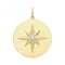 9ct Yellow Gold Zirconia Northern Star Disk Pendant PN1237Acotis Gold JewelleryPN1237