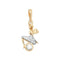 9ct Yellow Gold Zirconia Pendant PN1054Acotis Gold JewelleryPN1054