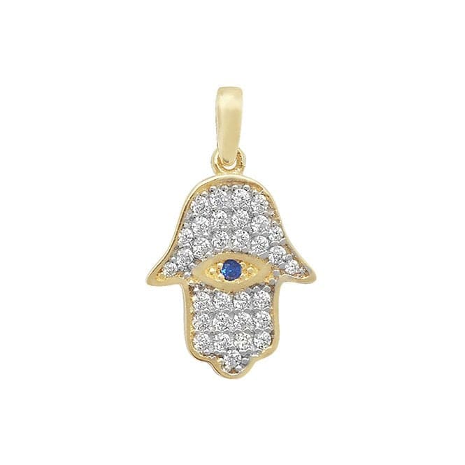 9ct Yellow Gold Zirconia Pendant PN990Acotis Gold JewelleryPN990