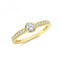 9ct Yellow Gold Zirconia Ring RN972Acotis Gold JewelleryRN972/J