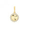 9ct Yellow Gold Zirconia Round Charm PN1143Acotis Gold JewelleryPN1143