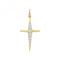 9ct Yellow Gold Zirconia Set Cross Pendant PN1171Acotis Gold JewelleryPN1171