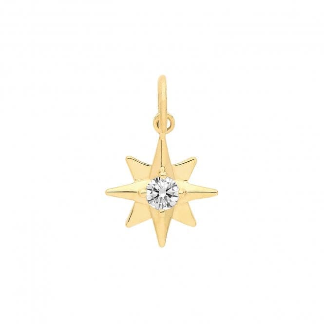 9ct Yellow Gold Zirconia Set Star Charm PN1173Acotis Gold JewelleryPN1173