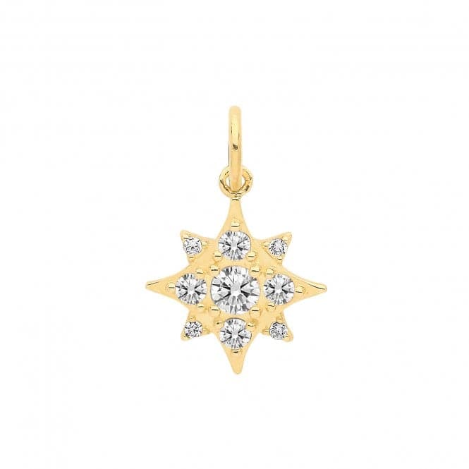 9ct Yellow Gold Zirconia Set Star Charm PN1175Acotis Gold JewelleryPN1175