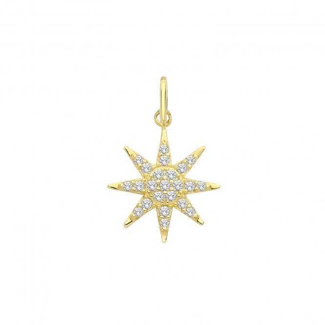 9ct Yellow Gold Zirconia Set Star Charm PN1176Acotis Gold JewelleryPN1176