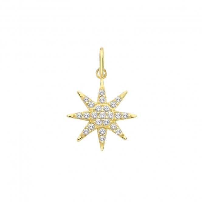 9ct Yellow Gold Zirconia Set Star Charm PN1176Acotis Gold JewelleryPN1176