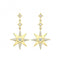 9ct Yellow Gold Zirconia Set Star Drop Earrings ER1182Acotis Gold JewelleryER1182