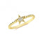 9ct Yellow Gold Zirconia Star Bobble Ring RN978Acotis Gold JewelleryRN978/J