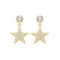 9ct Yellow Gold Zirconia Star Drop Earrings ER1151Acotis Gold JewelleryER1151