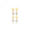 9ct Yellow Gold Zirconia Star Drops ES741Acotis Gold JewelleryES741