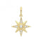9ct Yellow Gold Zirconia Star Pendant PN1283Acotis Gold JewelleryPN1283