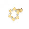 9ct Yellow Gold Zirconia Stars Circle Cartilage 6mm Post Stud ES1933Acotis Gold JewelleryES1933