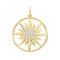 9ct Yellow Gold Zirconia Sun Pendant PN1238Acotis Gold JewelleryPN1238