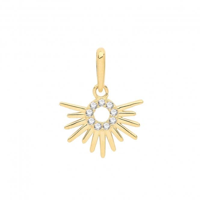 9ct Yellow Gold Zirconia Sun Rise Charm PN1131Acotis Gold JewelleryPN1131