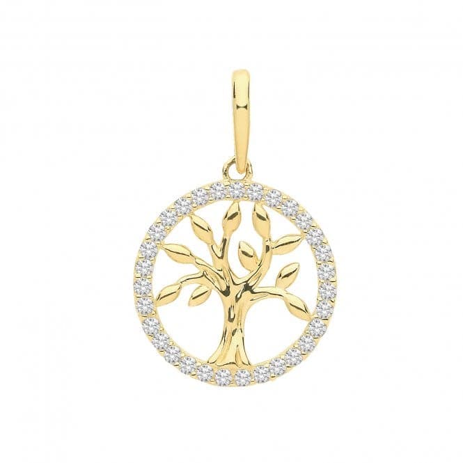 9ct Yellow Gold Zirconia Tree Of Life Charm PN1139Acotis Gold JewelleryPN1139