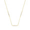 9ct Yellow Gold Zirconia Triple Bar Necklet NK394Acotis Gold JewelleryNK394
