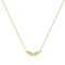 9ct Yellow Gold Zirconia Wings Necklet NK1600Acotis Gold JewelleryNK1600