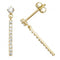 9ct Yellow Gold Zirconia With Dangle Bar Drop Earrings ES592Acotis Gold JewelleryES592