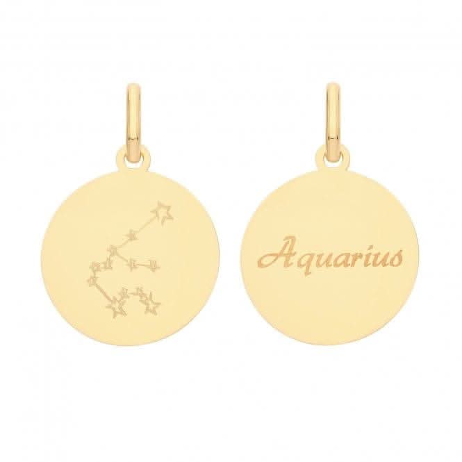 9ct Yellow Gold Zodiac Constellation Aquarius PN1231Acotis Gold JewelleryPN1231