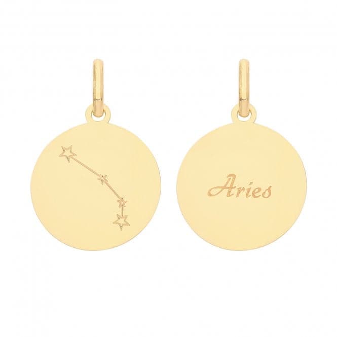 9ct Yellow Gold Zodiac Constellation Aries PN1221Acotis Gold JewelleryPN1221