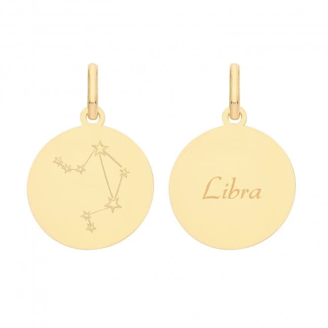 9ct Yellow Gold Zodiac Constellation Libra PN1227Acotis Gold JewelleryPN1227