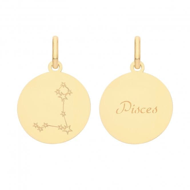 9ct Yellow Gold Zodiac Constellation Pisces PN1232Acotis Gold JewelleryPN1232