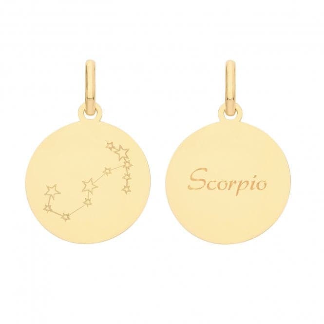 9ct Yellow Gold Zodiac Constellation Scorpio PN1228Acotis Gold JewelleryPN1228