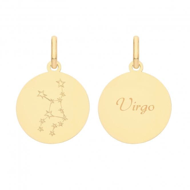 9ct Yellow Gold Zodiac Constellation Virgo PN1226Acotis Gold JewelleryPN1226