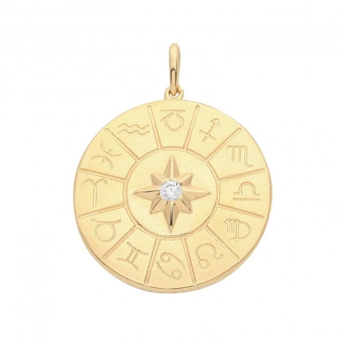 9ct Yellow Gold Zodiac Pendant PN1285Acotis Gold JewelleryPN1285